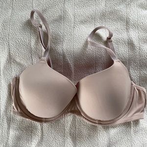 Pink brand bra, size 34C, color nude/tan, wear everyday lightly lined